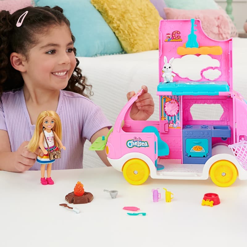 Barbie Camper, Chelsea 2-in-1 Playset with Small Doll thumbnail 4