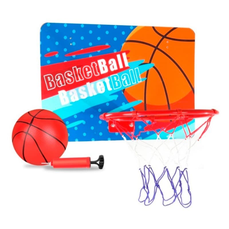 Hanging Basket Ball Play Set with Wooden Board