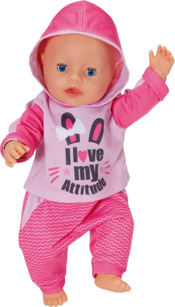 Baby Born Doll Jogging Suit - Pink thumbnail 3