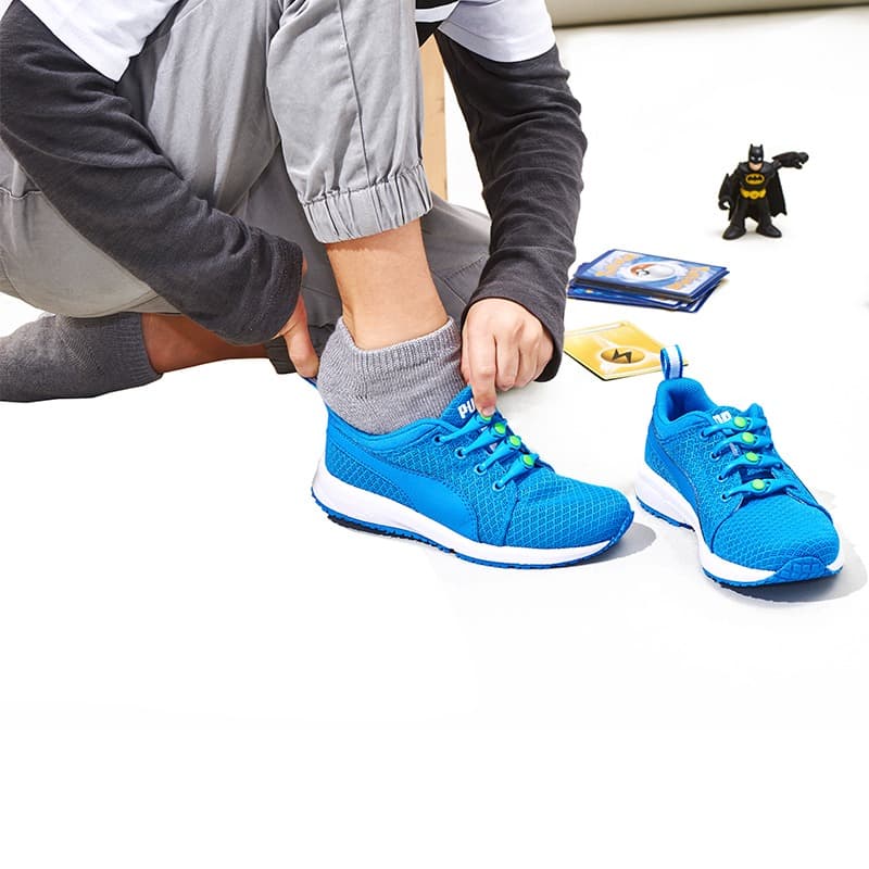 هيكيز - أربطة الحذاء المرنة لون أزرق وأخضر thumbnail 3