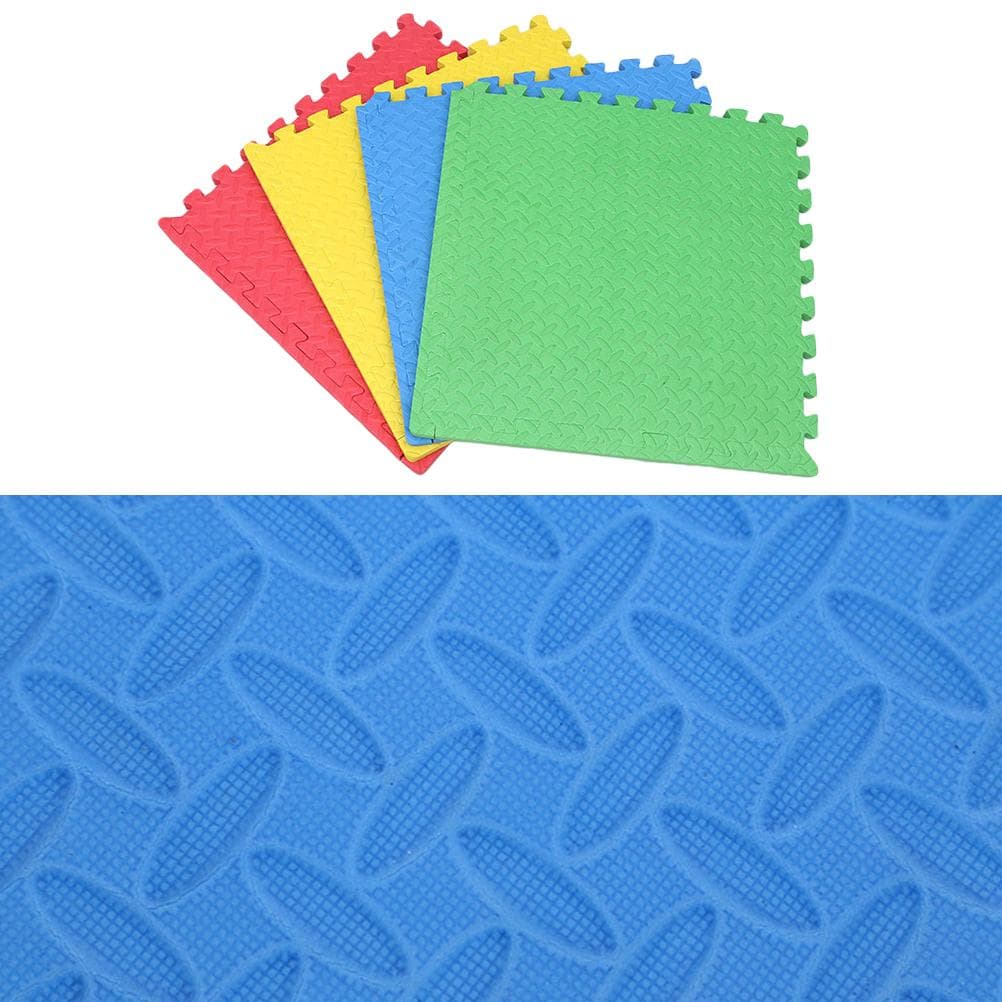 Eva Mats Leaf Pattern Large Floor Mat 4Pcs
