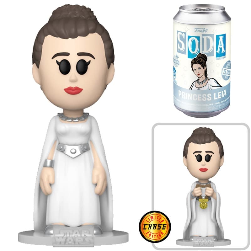 Funko Pop Vinyl Soda Star Wars Leia with Chase thumbnail 2