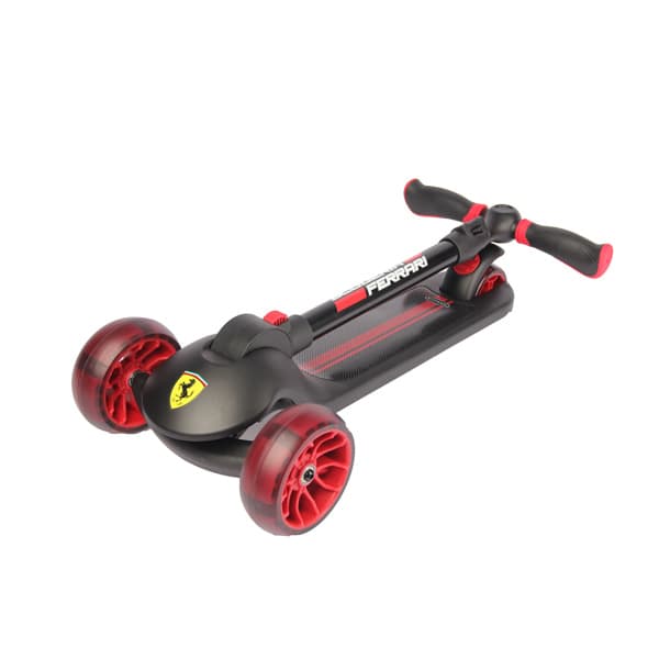 Ferrari 3-Wheel Foldable Twist Scooter - Black thumbnail 3