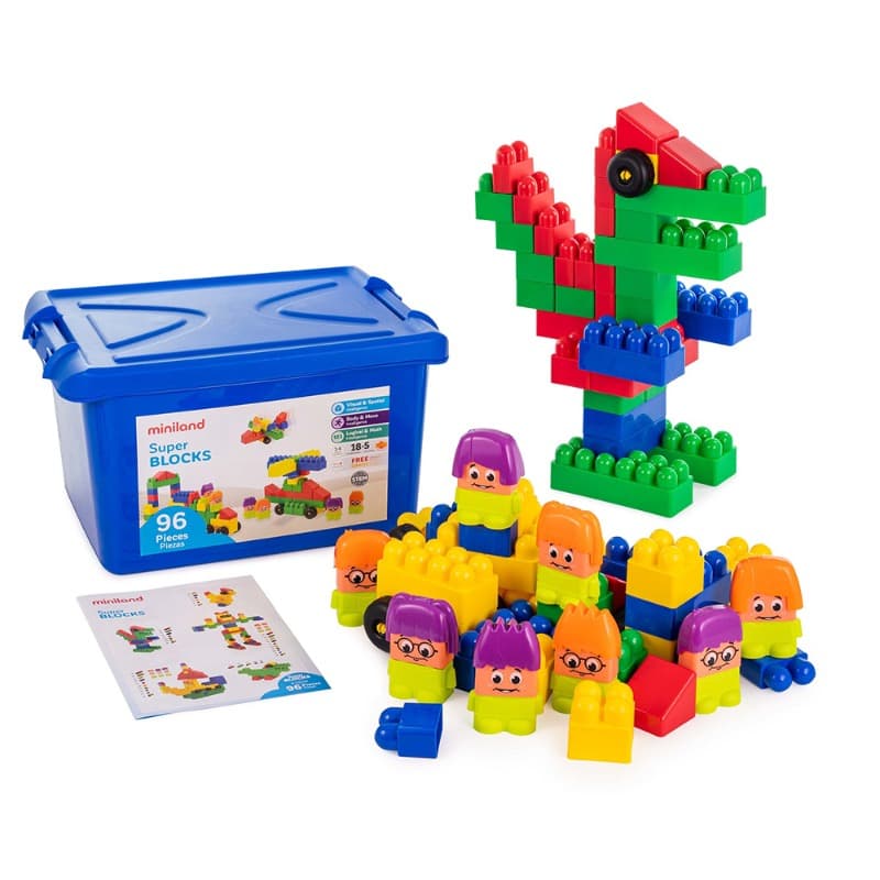 Miniland Super Blocks - 96 Pcs