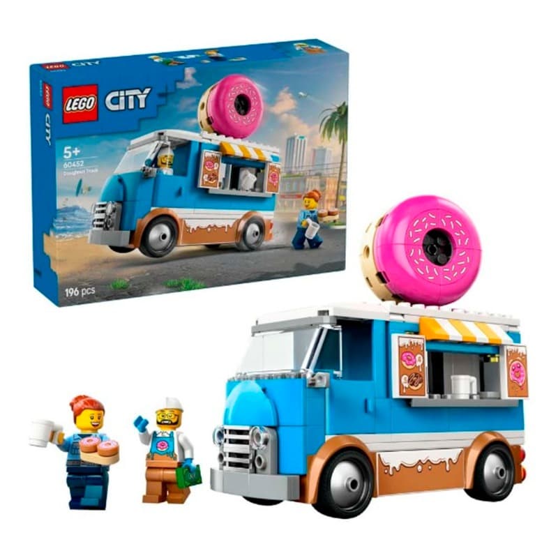 Lego City Doughnut Truck Playset Vendor Vehicle Toy 60452