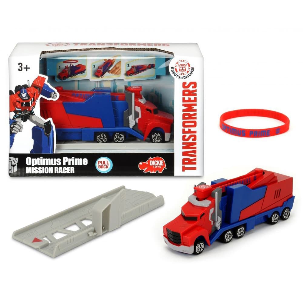 Small Transformers Car Mission Racer Optimus Prime