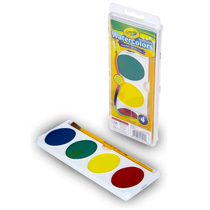 Crayola Oval Watercolor Palette -4 Colors