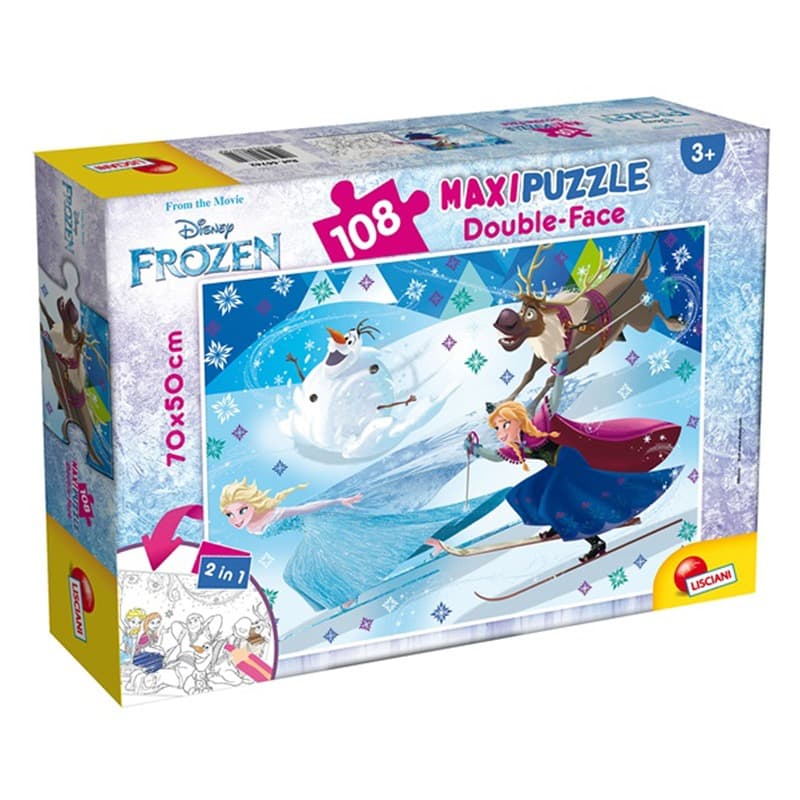 Lisciani - Puzzle Double Face Supermaxi 108 Frozen
