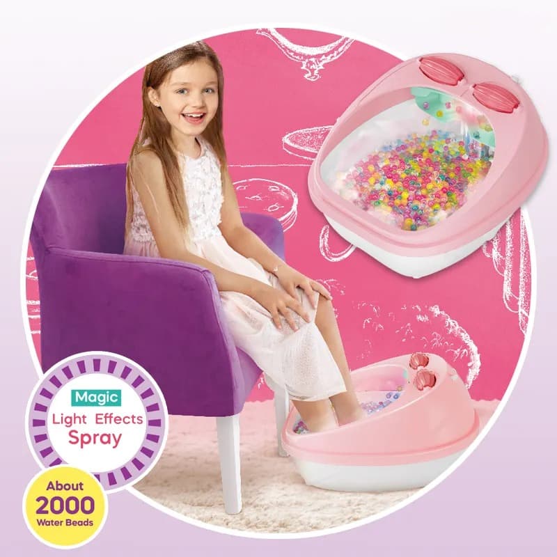 Water Beads Spray Foot Tub Pedicure Set For Kids thumbnail 3