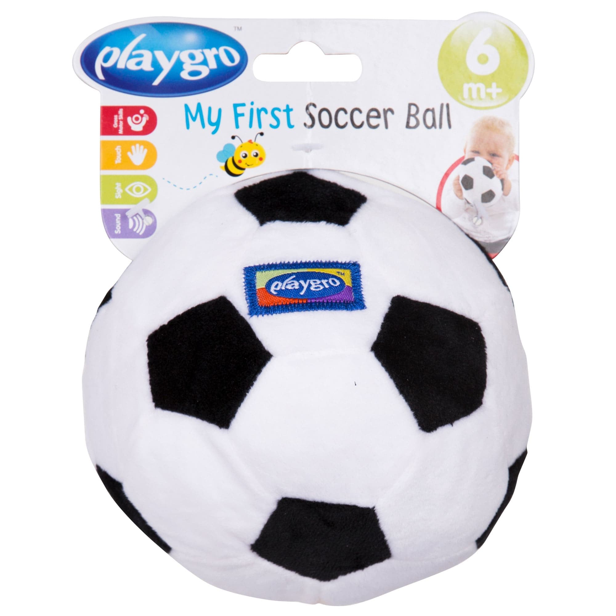 PlayGro My First Soccer Ball Black and White