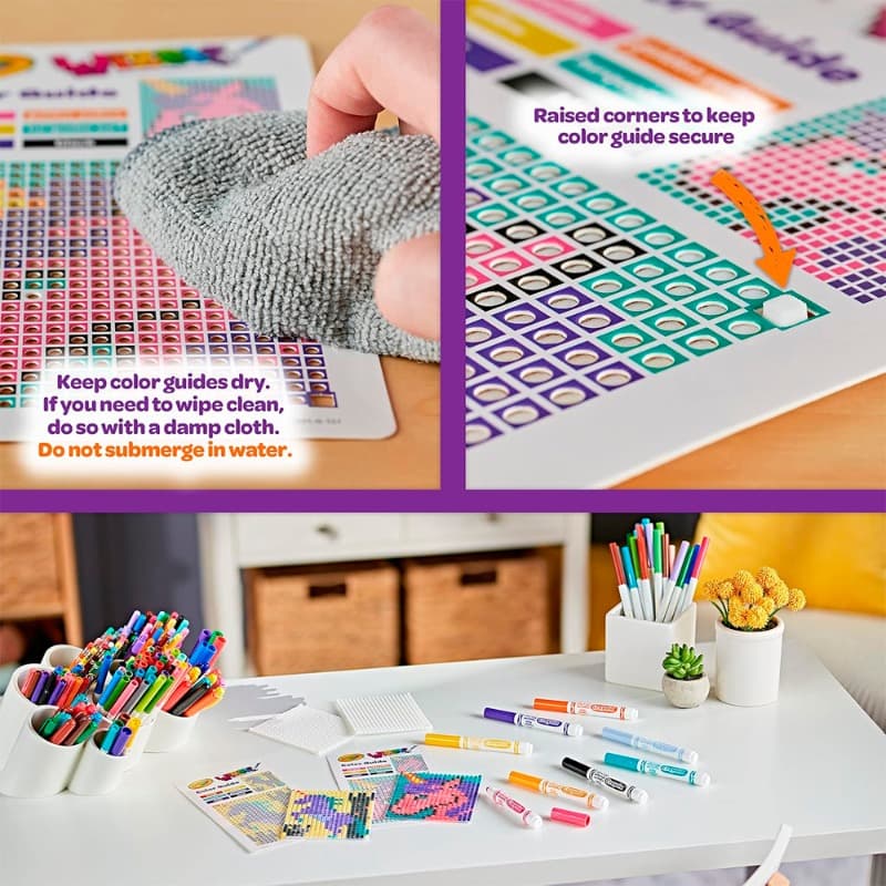 Crayola Wixels Unicorn Activity Kit, Pixel Art Coloring Set thumbnail 2