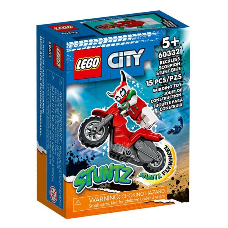 LEGO City Reckless Scorpion Stunt Bike - Red thumbnail 5