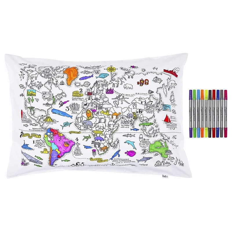 World Map Duvet Cover and PillowCase