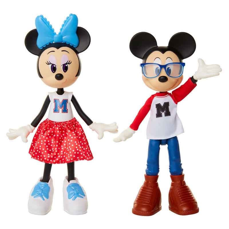 Disney Minnie and Mickey Pack 2 Dolls 24cm thumbnail 2