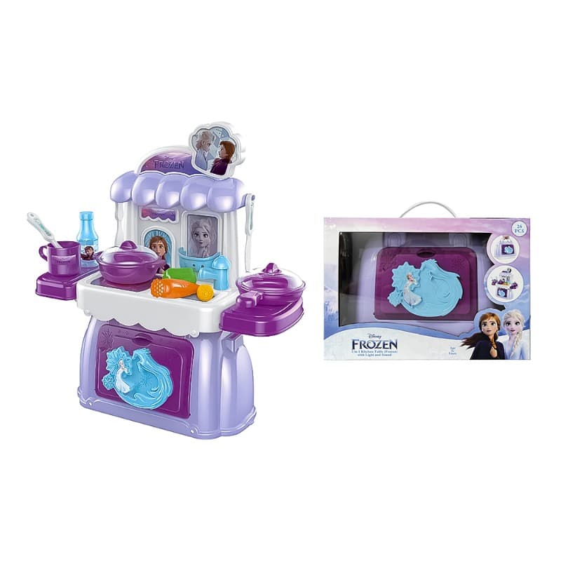 Disney Frozen 2-in-1 Kitchen Table Play Set 26-Piece thumbnail 3