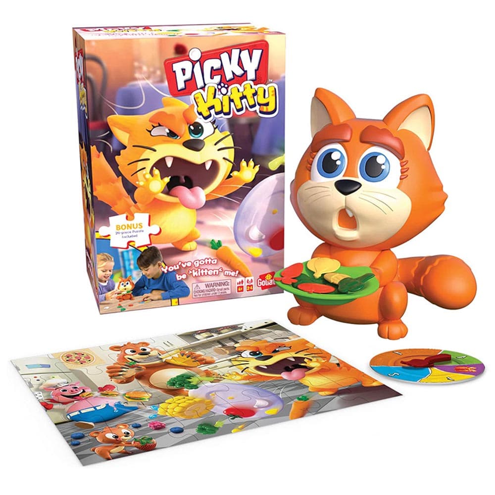 Goliath Games Feed The Kitty His Veggies Plate Game thumbnail 5