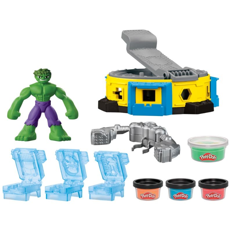 Play-Doh Marvel Hulk Smash And Squish Playset with Hulk Action Figure thumbnail 5