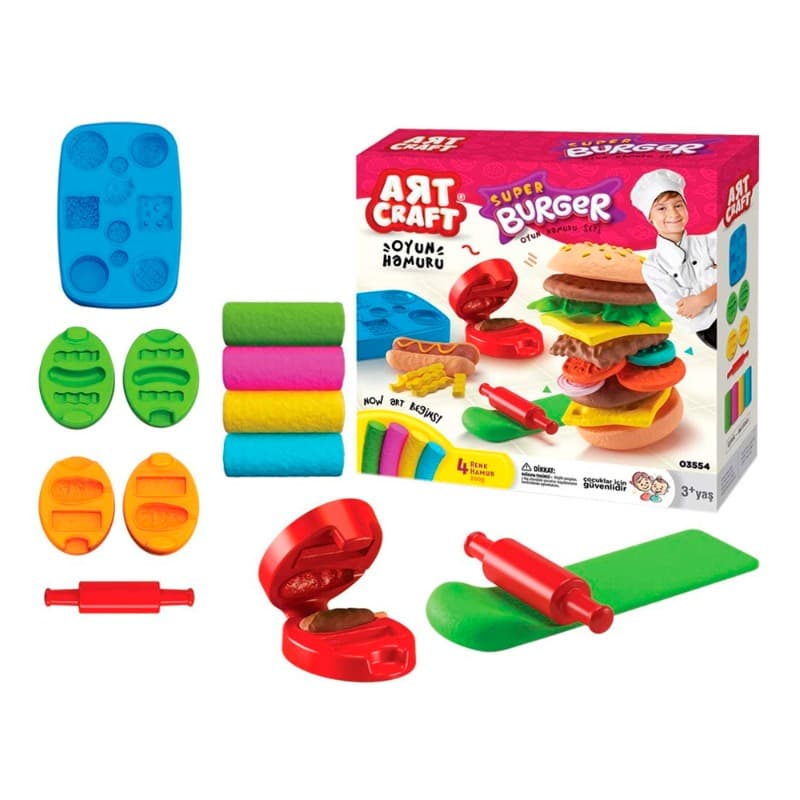 Art Craft Hamburger Dough Set thumbnail 3