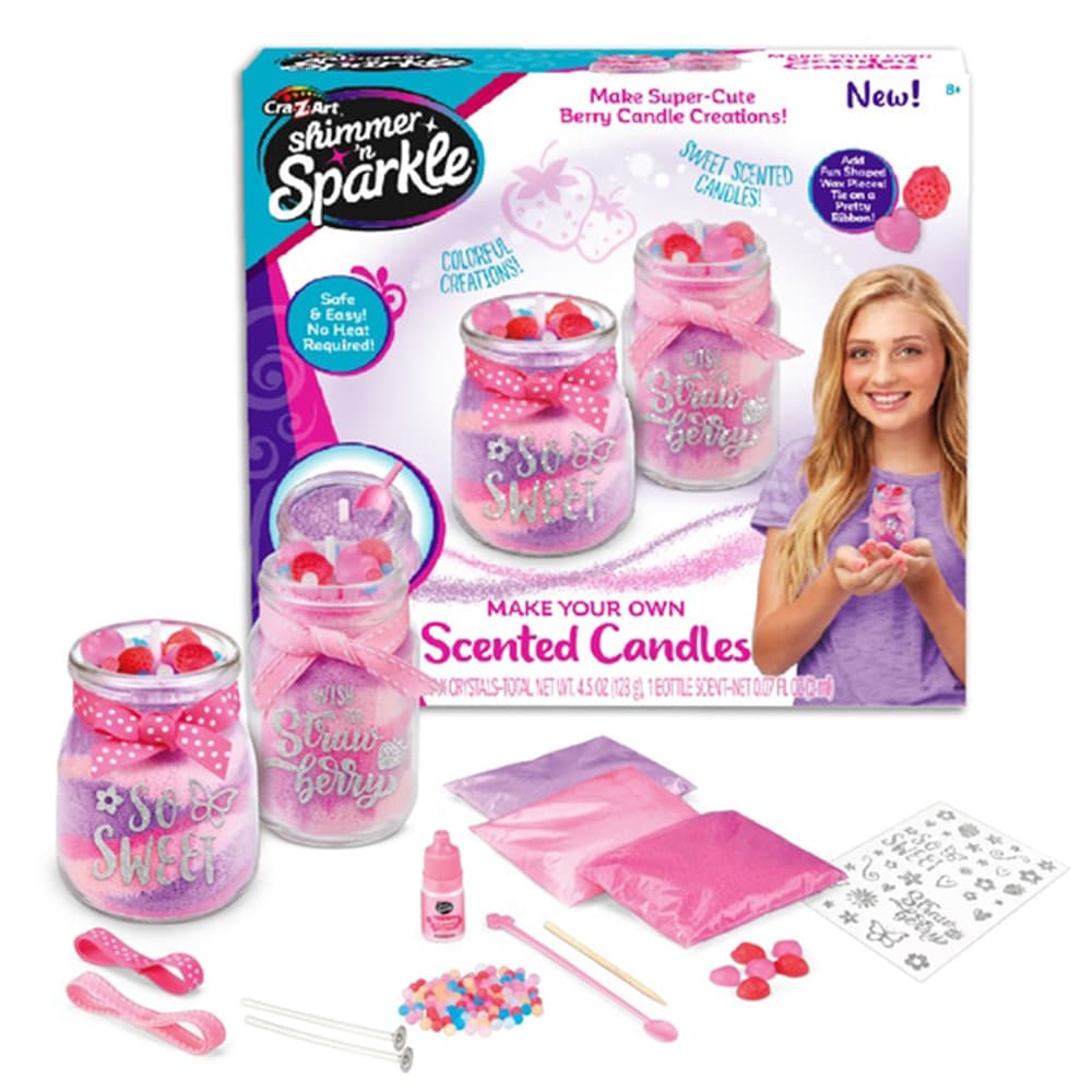 Cra-Z-Art Shimmer N Sparkle Make Your Own Scented Candles - Berry Candle thumbnail 3