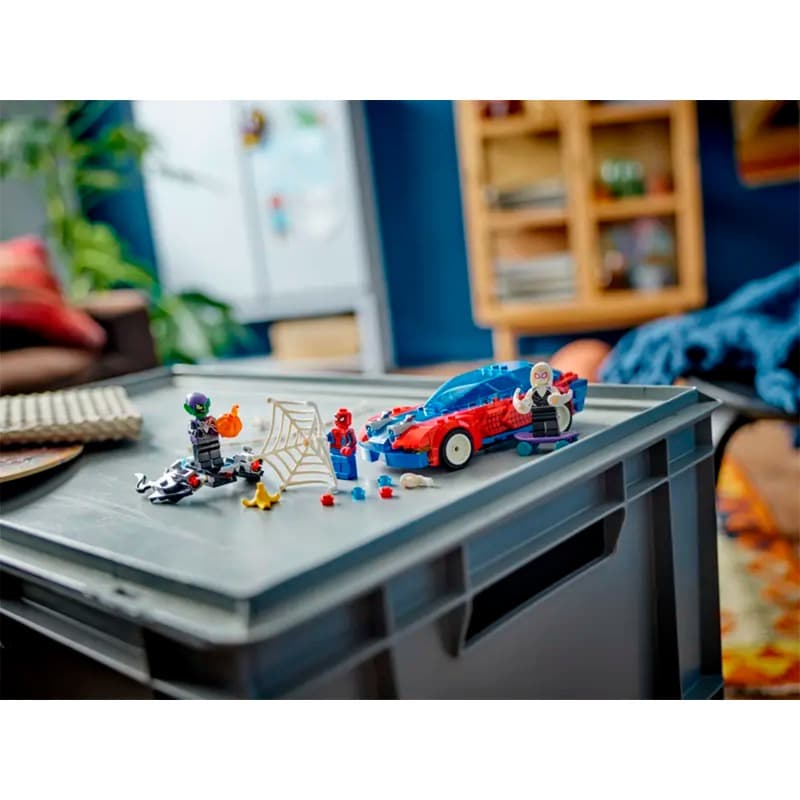 LEGO Spider Man Race Car And Venom Green Goblin thumbnail 5
