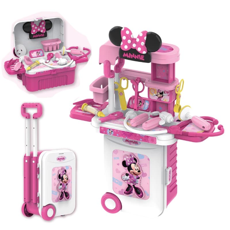 Disney Minnie Mouse Doctor Set Trolley Case 3 In 1 thumbnail 4