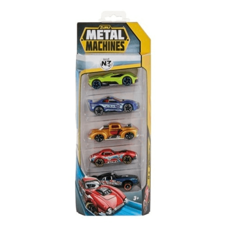 Metal Machine Cars Set 5 Pcs - Multi Shapes thumbnail 3