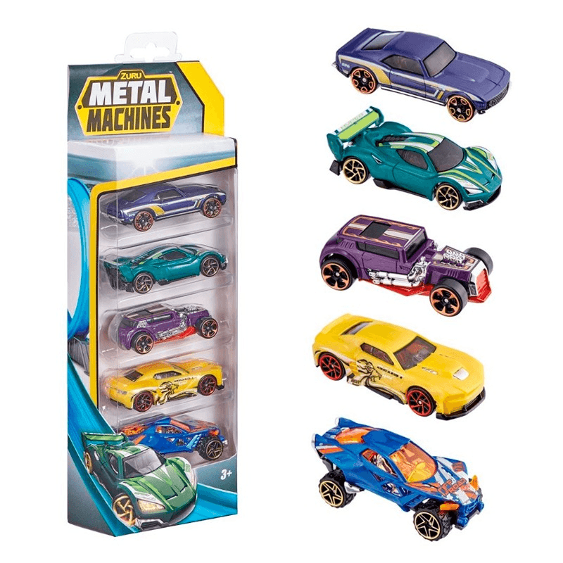 Metal Machine Cars Set 5 Pcs - Multi Shapes thumbnail 4